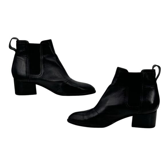 Rag & Bone Walker Boot Napa Leather Chelsea SZ 38.5 Women's Black Chic Classic - Picture 4 of 10